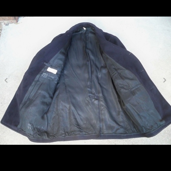 Vtg US Navy Vietnam Nam Era Dated 1963 Men's Black Wool Pea Coat Jacket Size 40 - Picture 5 of 8